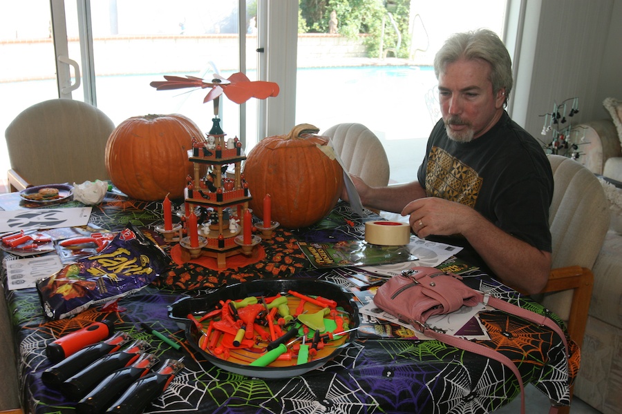 Pumpkin carving with family and friends 10/27/2013