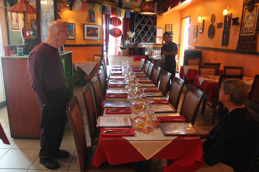 Dining in Nepal before October 2014 Pumpkin Carving begins