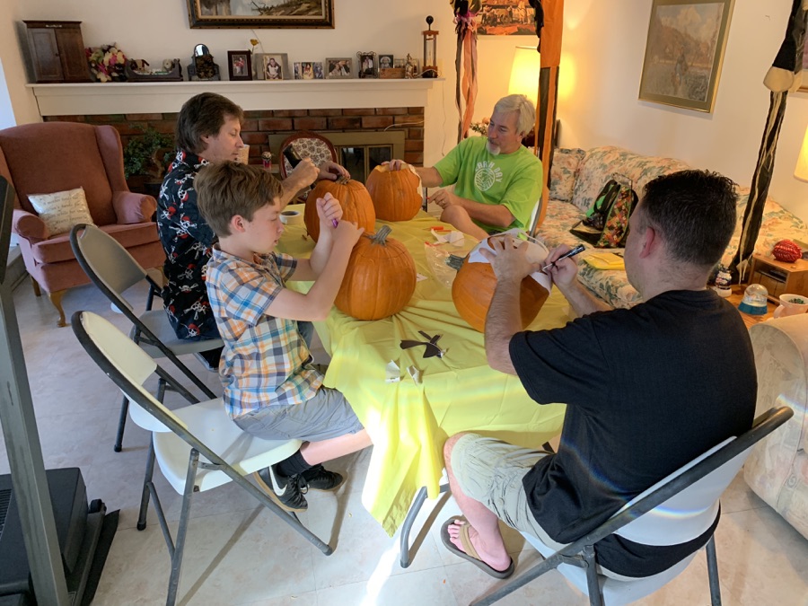 CArving the pumpkins October 27th 2018...Making art interesting!