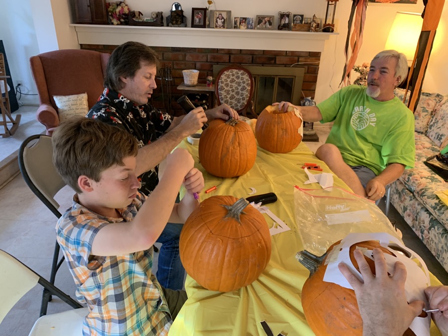 CArving the pumpkins October 27th 2018...Making art interesting!