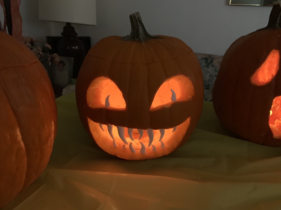 CArving the pumpkins October 27th 2018...Making art interesting!