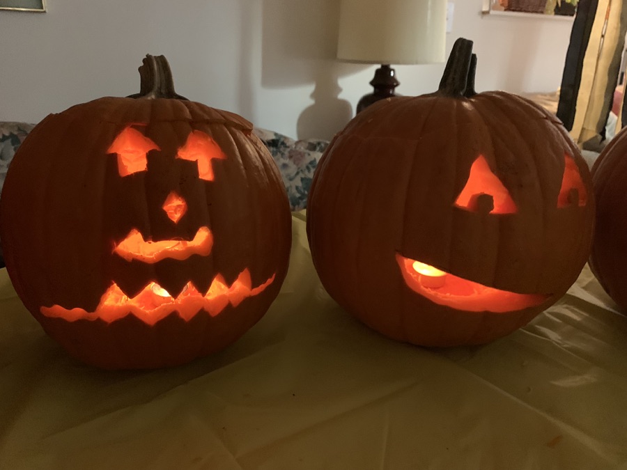 CArving the pumpkins October 27th 2018...Making art interesting!