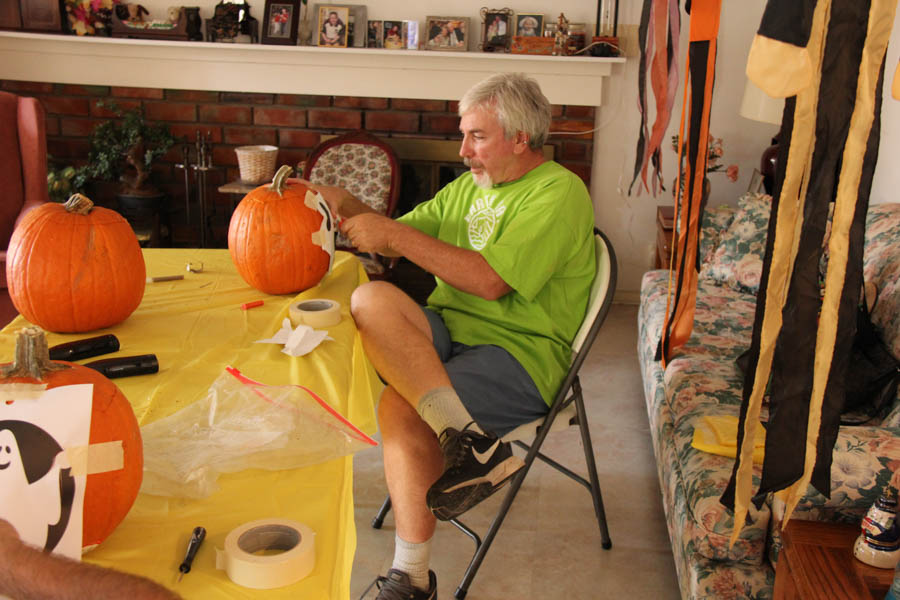 CArving the pumpkins October 27th 2018...Making art interesting!