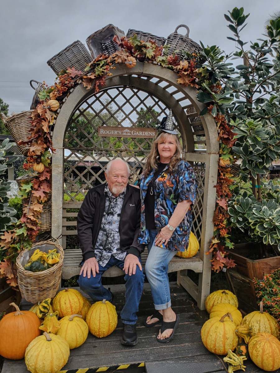 2025-09-13 Robin, Mary, and Paul at Roger's Gardens