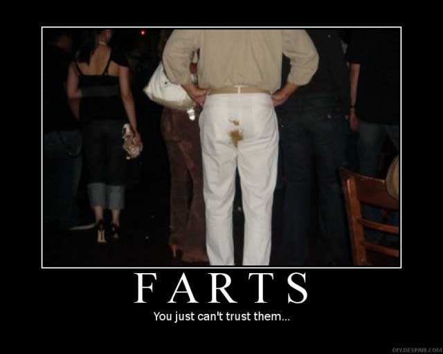 Do not trust a fart