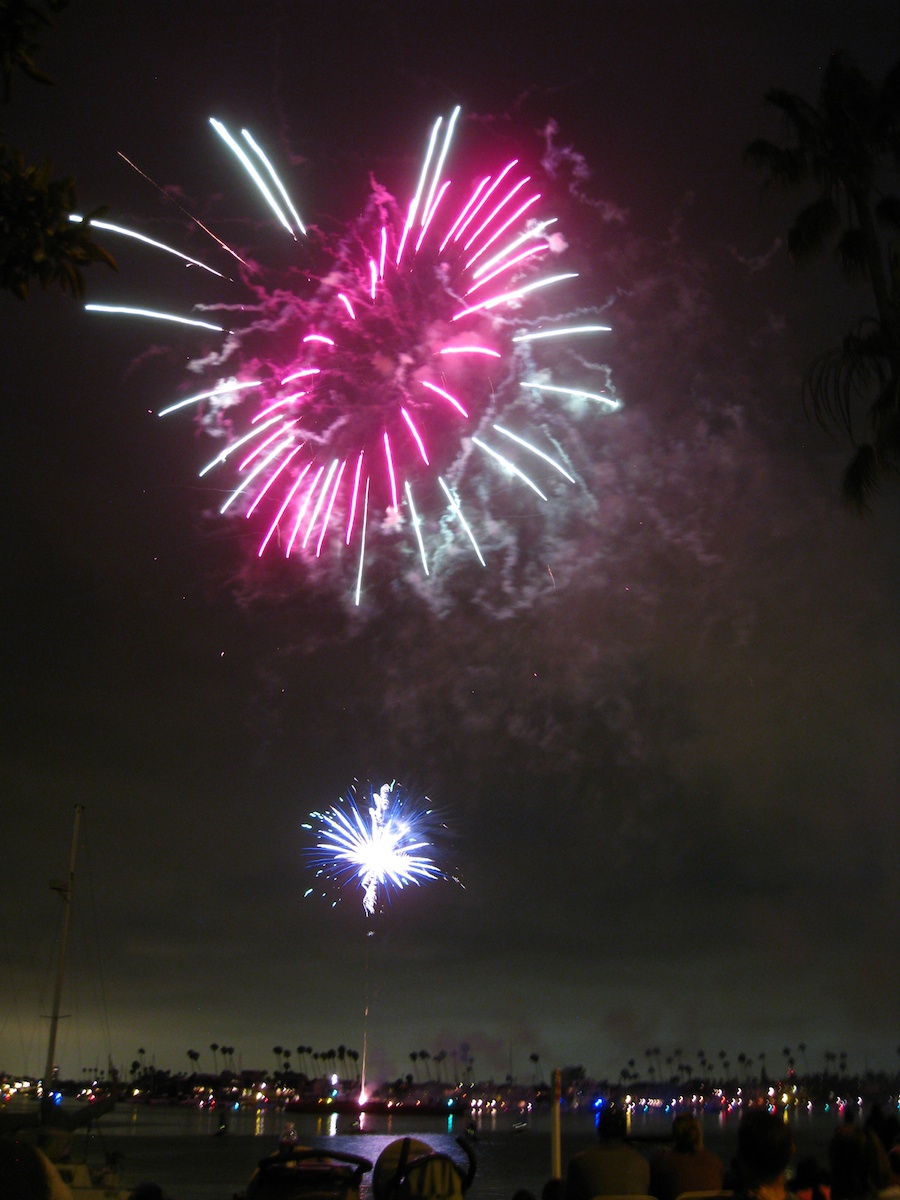 Fireworks at McKenns On The Bay July 3rd 2012