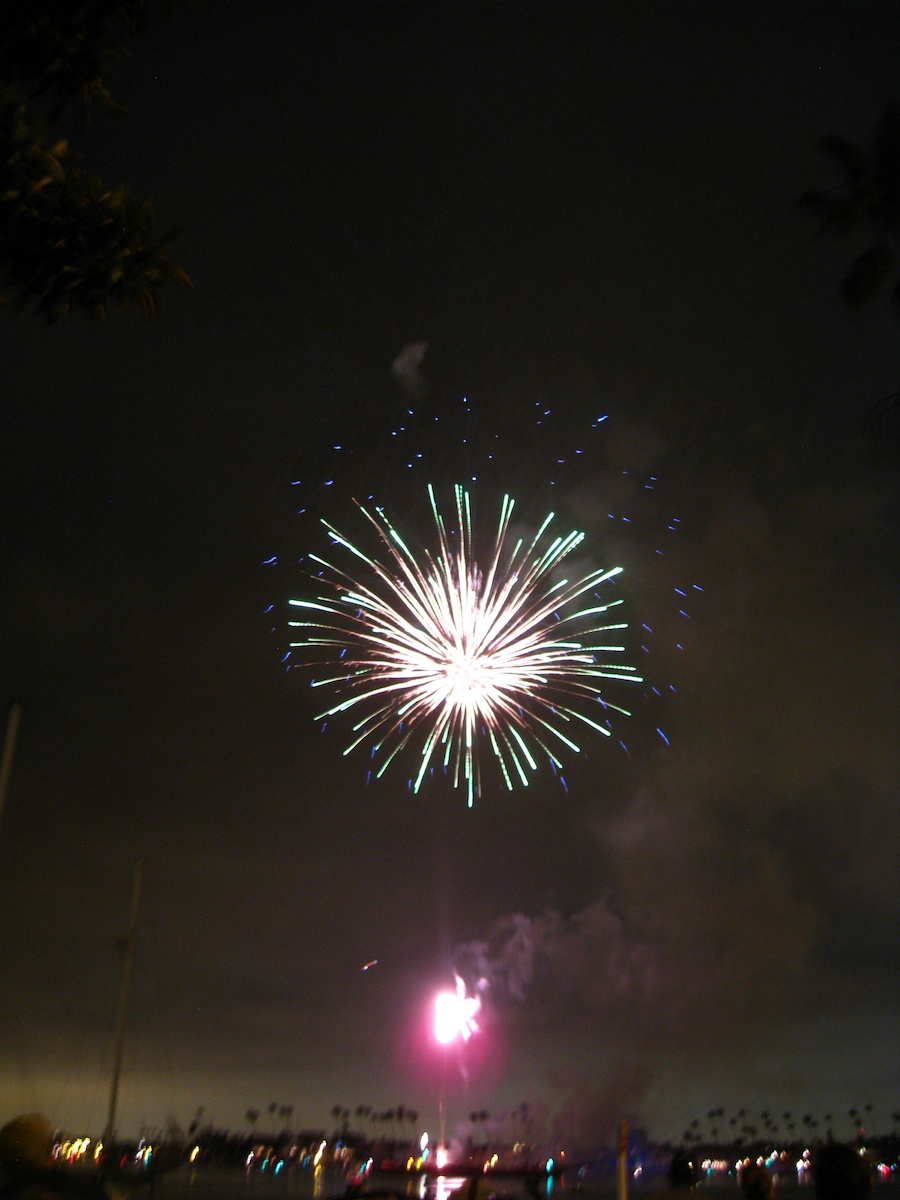 Fireworks at McKenns On The Bay July 3rd 2012