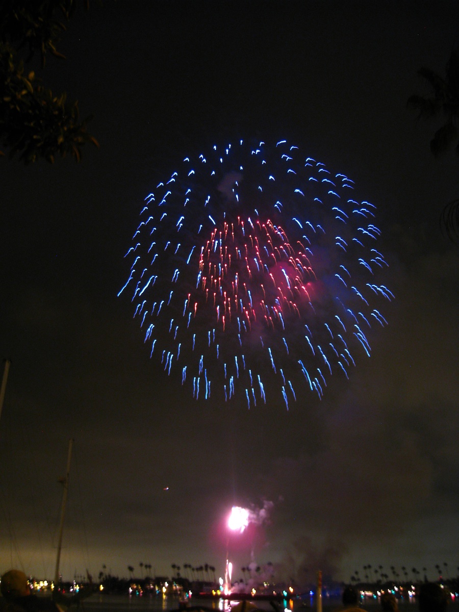 Fireworks at McKenns On The Bay July 3rd 2012