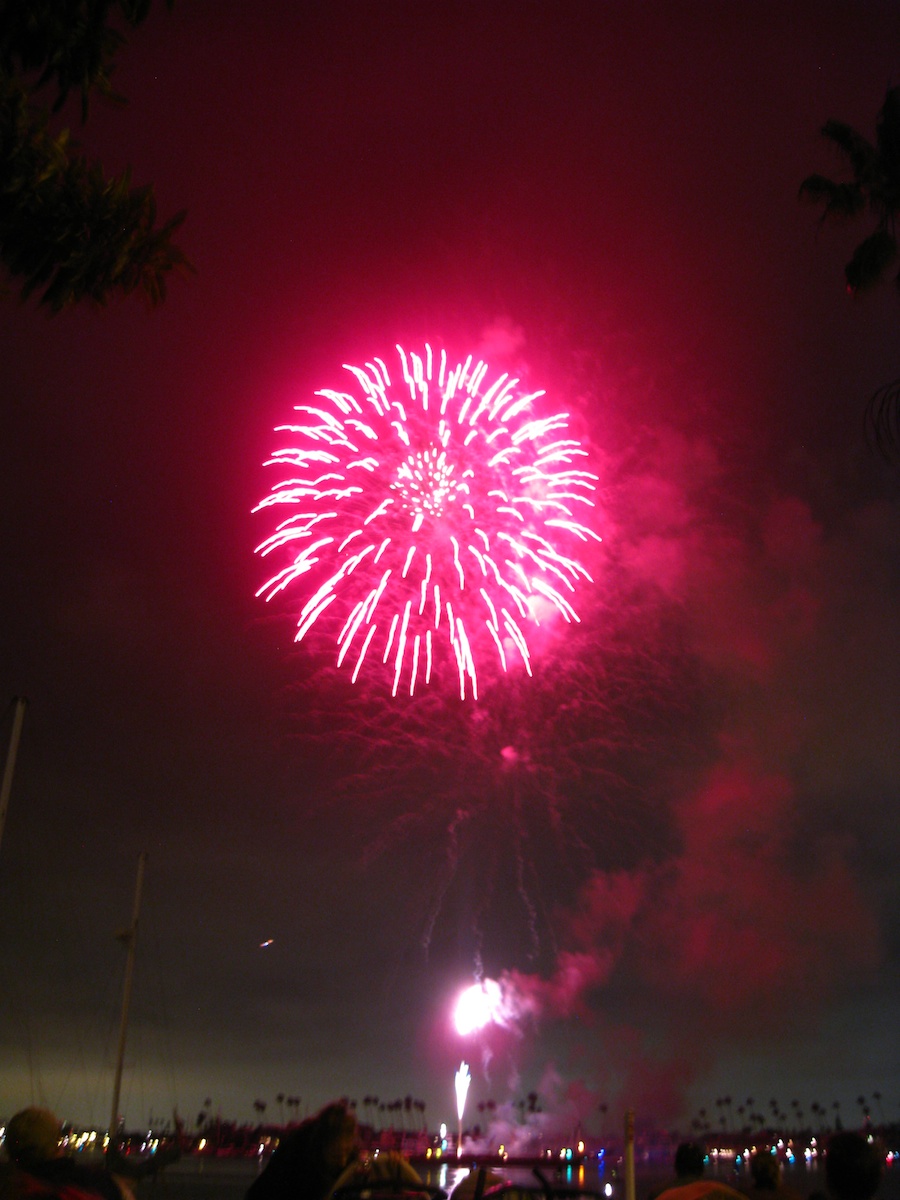 Fireworks at McKenns On The Bay July 3rd 2012