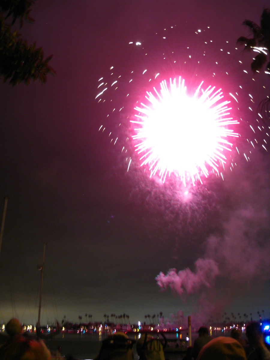 Fireworks at McKenns On The Bay July 3rd 2012