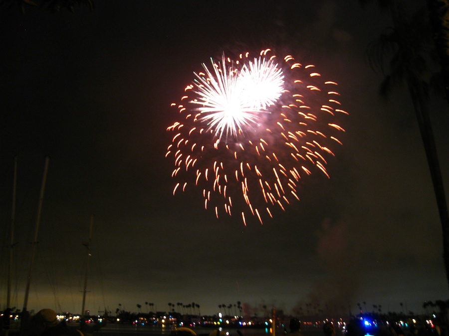 Fireworks at McKenns On The Bay July 3rd 2012