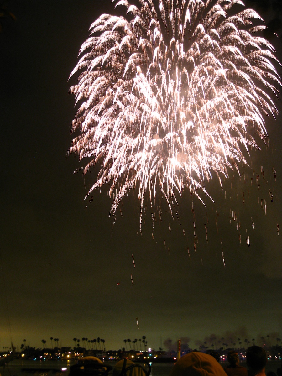 Fireworks at McKenns On The Bay July 3rd 2012