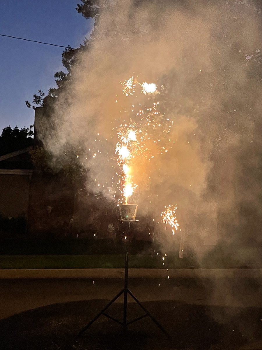 Fireworks at the Liles' 2022