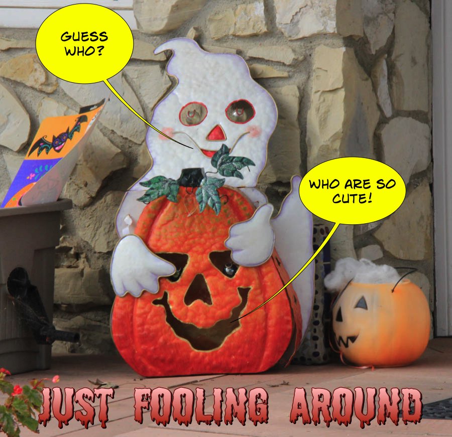 Walking around Rossmoor during October 2016 can be an adventure!
