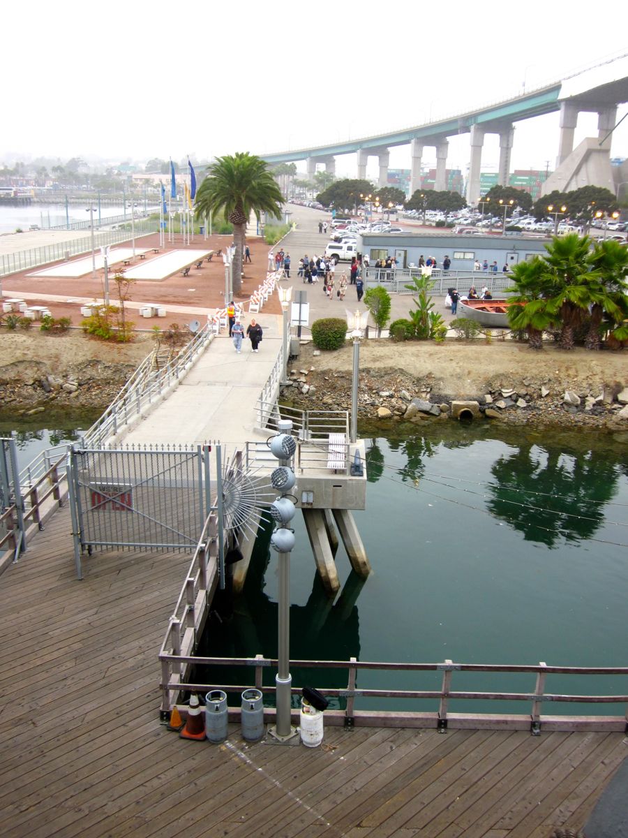 Lane Victory 2011 arrival  and leaving port