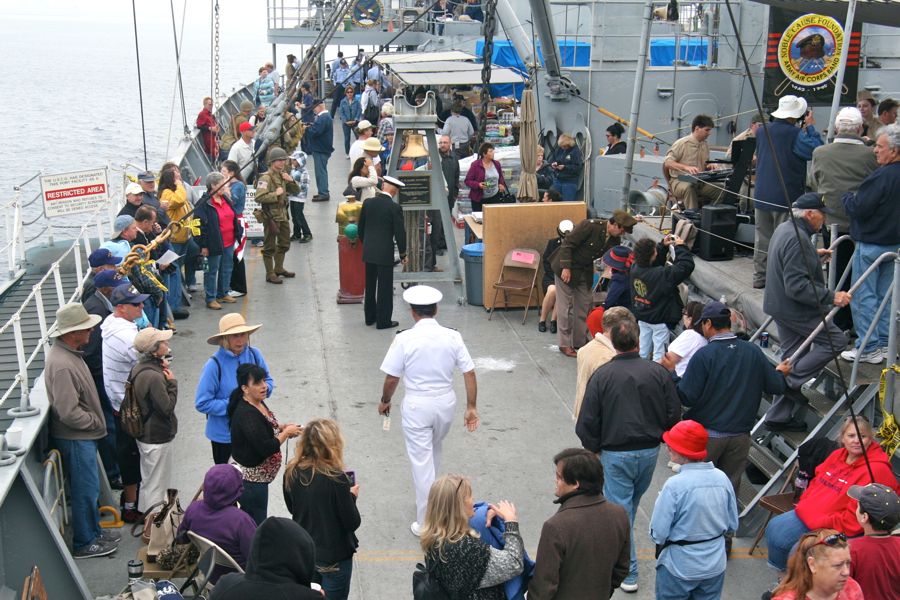 Lane Victory 2011 arrival  and leaving port