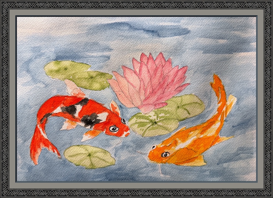 Mary's watercolor efforts