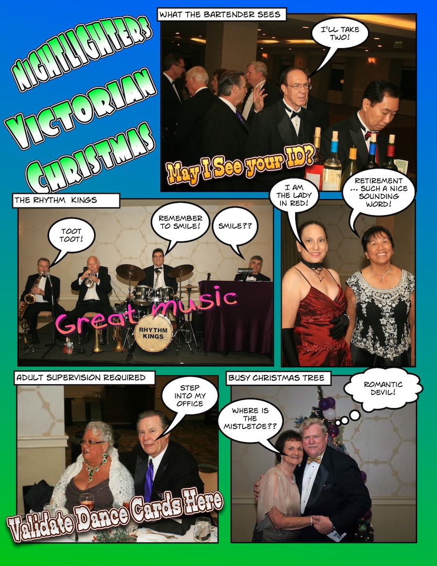 The comic view of the Nightlighters (Victorian Christmas) December 2012 Dance