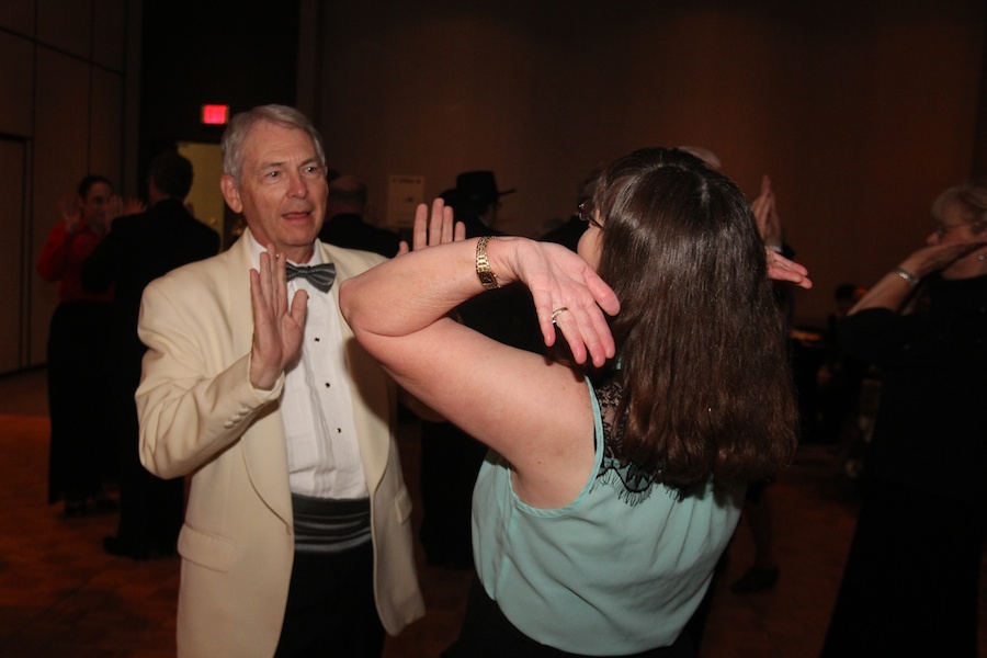 Serious dancing at the Nightlighters April 2013