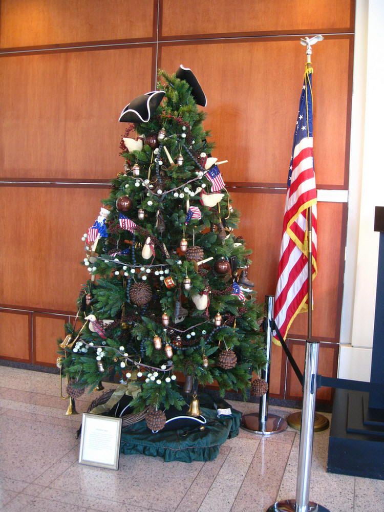 Nixon library Christmas trees 1/8/2010