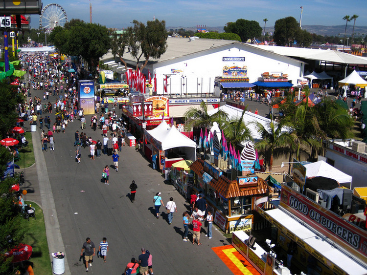 At the fair on opening day