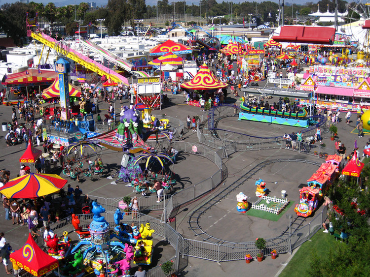 At the fair on opening day