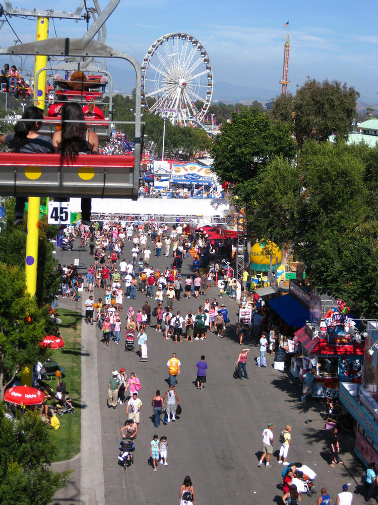 At the fair on opening day