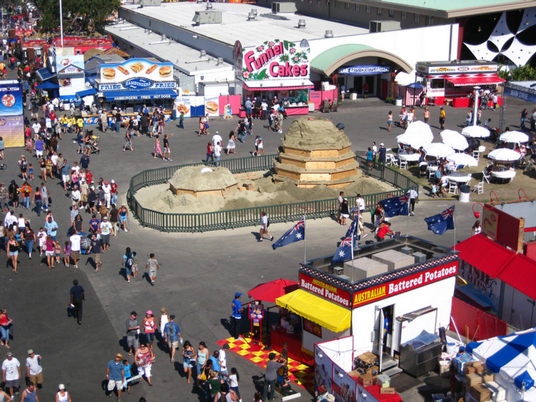 At the fair on opening day