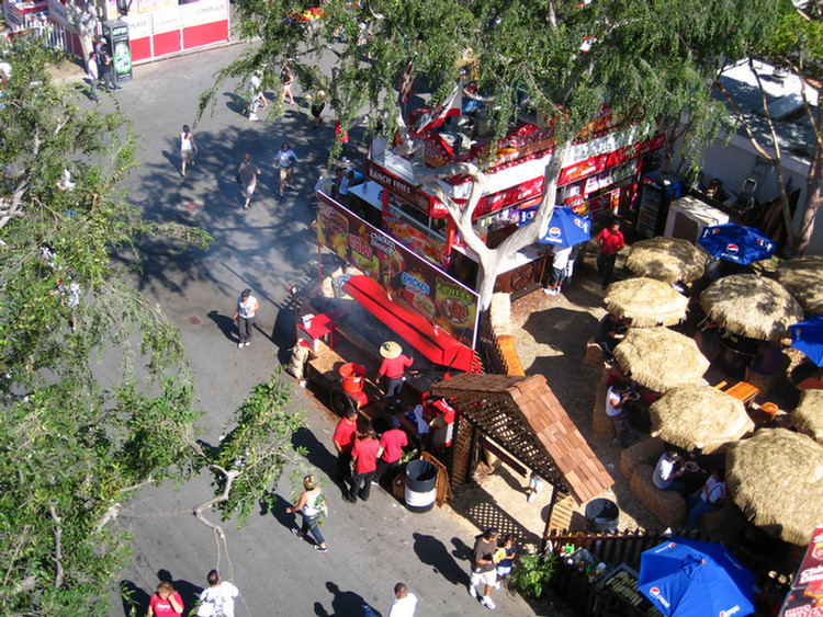 At the fair on opening day