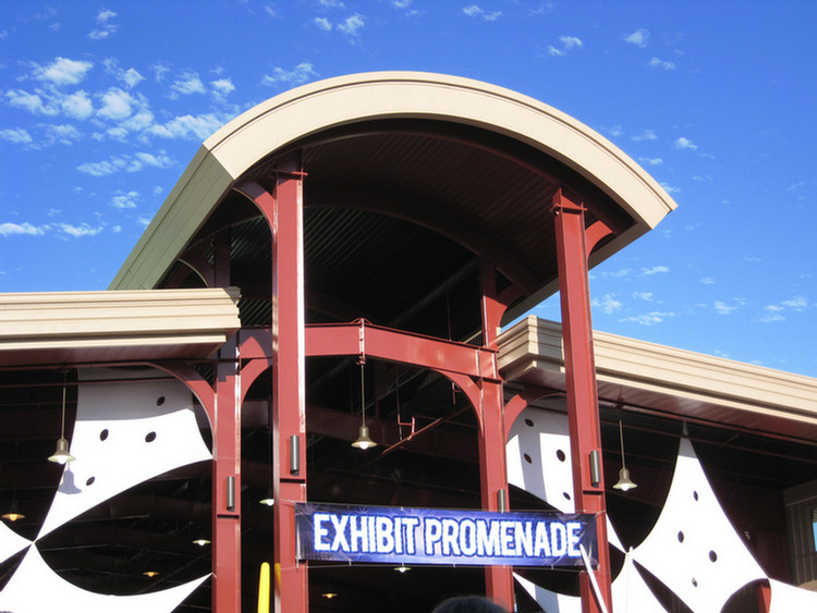 At the fair on opening day