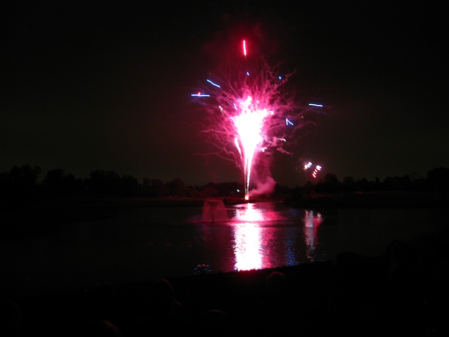 Post dinner fireworks show at ORCC