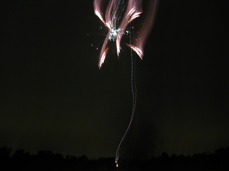 Post dinner fireworks show at ORCC