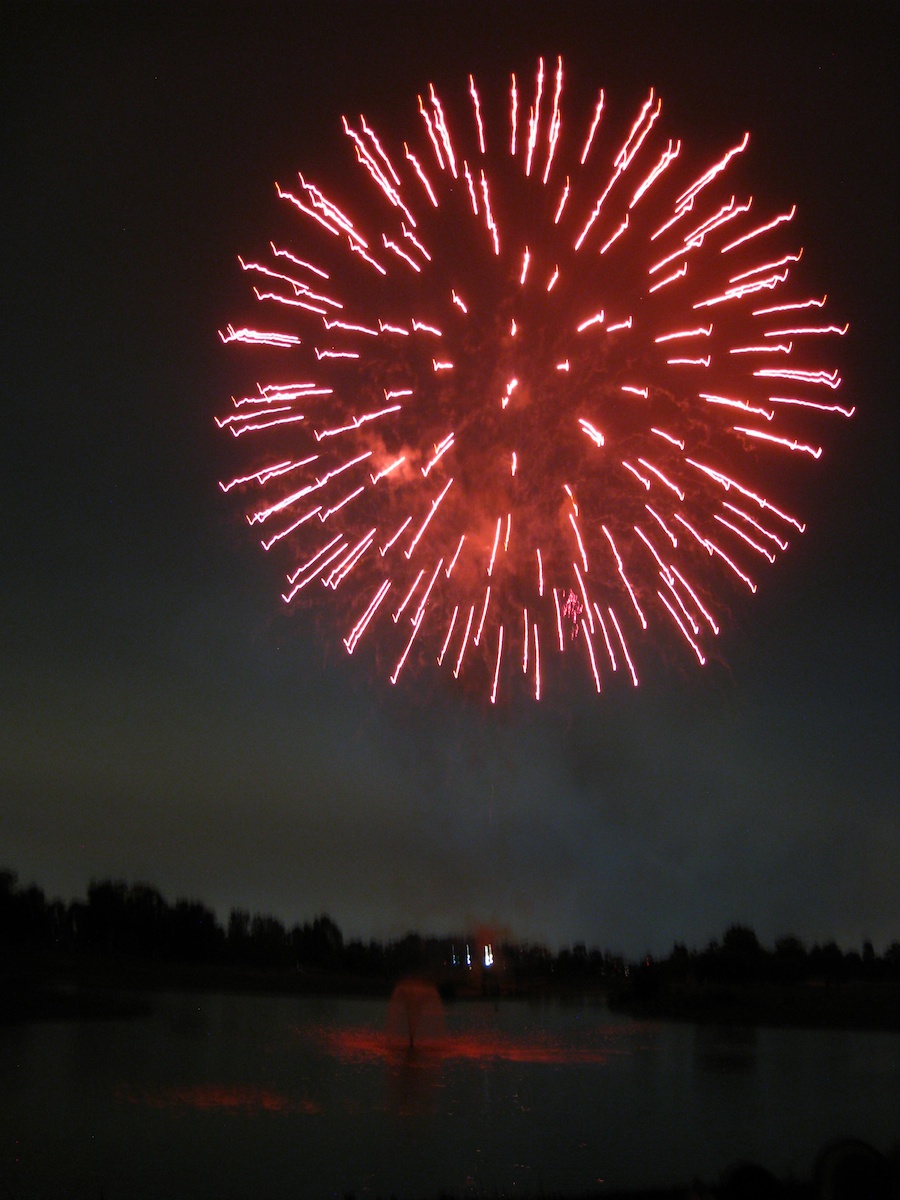 Post dinner fireworks show at ORCC