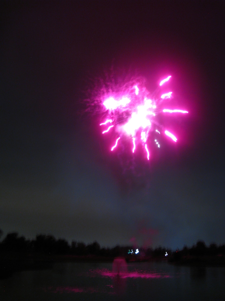 Post dinner fireworks show at ORCC