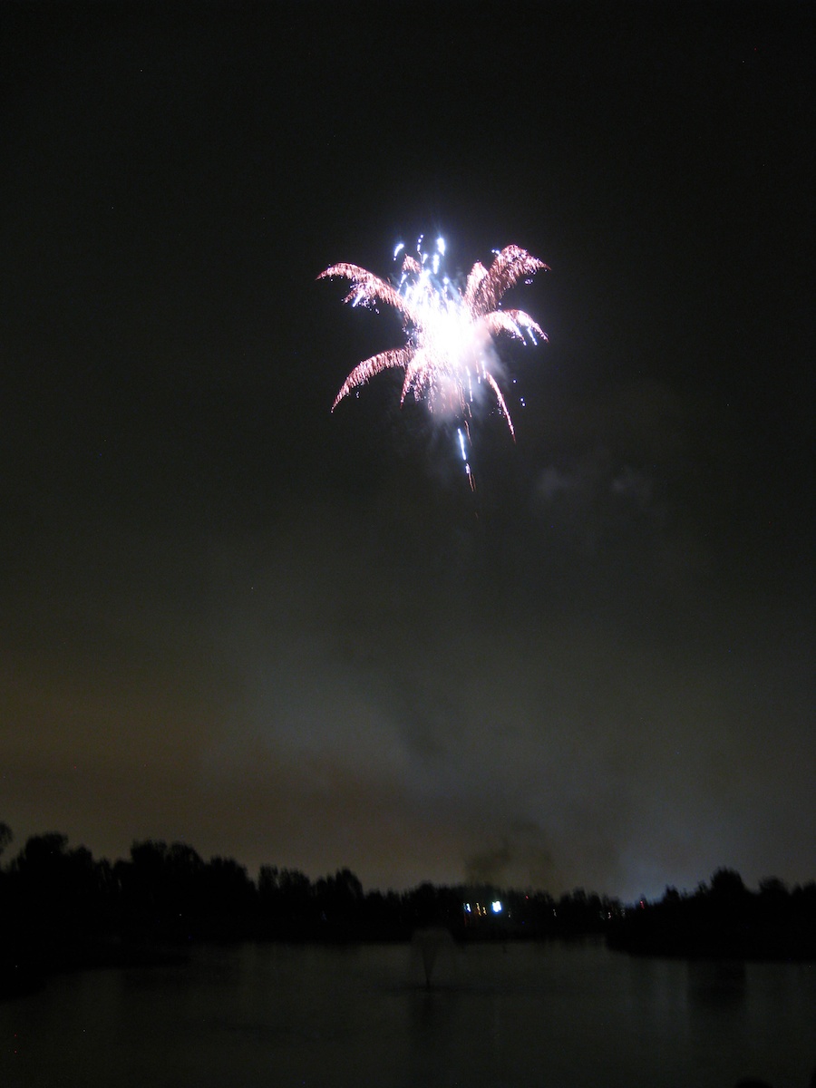 Post dinner fireworks show at ORCC