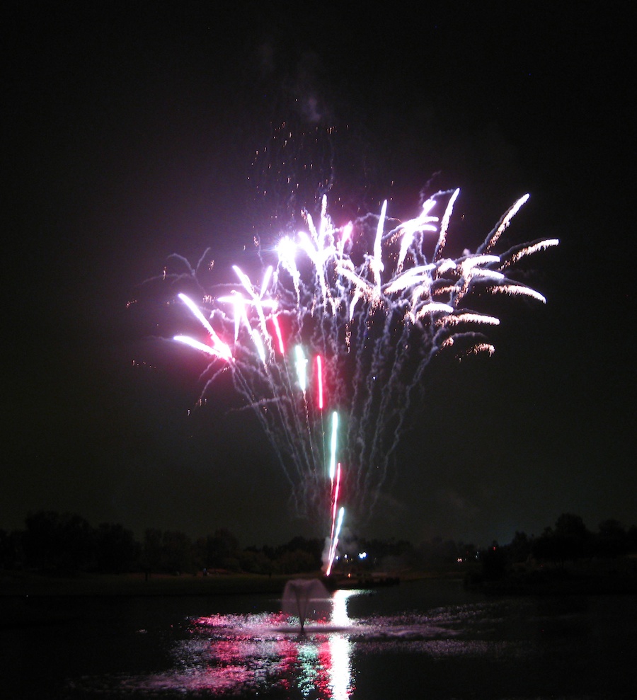 Post dinner fireworks show at ORCC