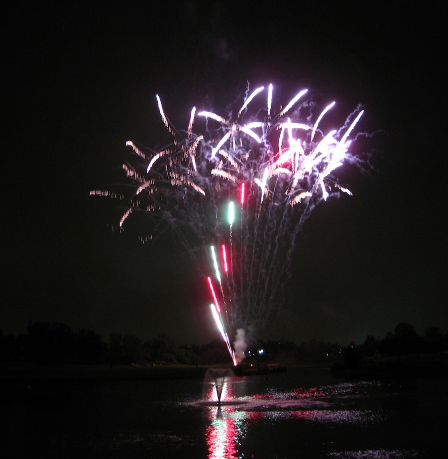 Post dinner fireworks show at ORCC