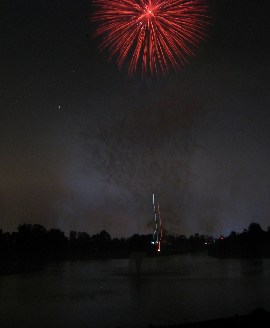 Post dinner fireworks show at ORCC