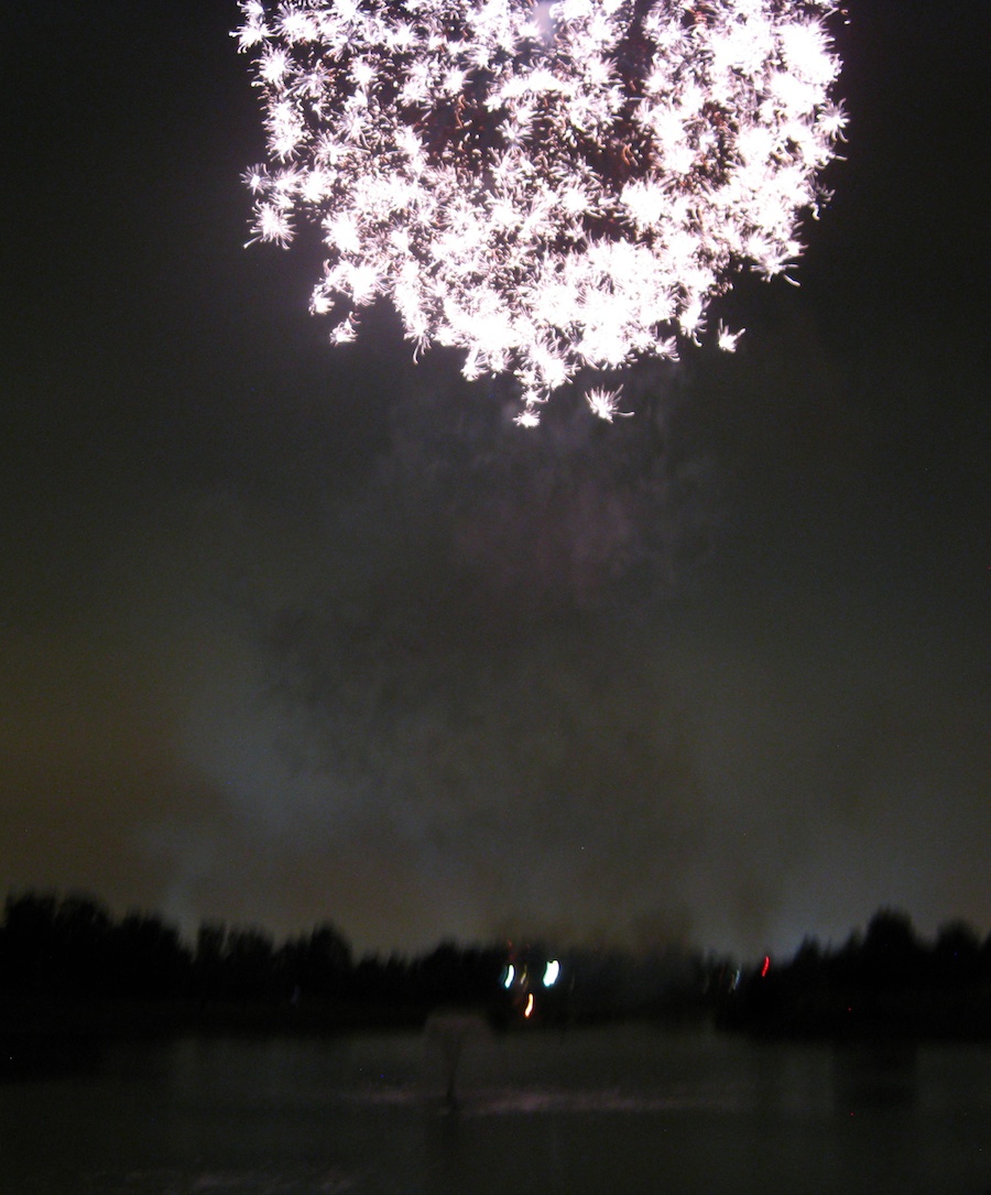 Post dinner fireworks show at ORCC