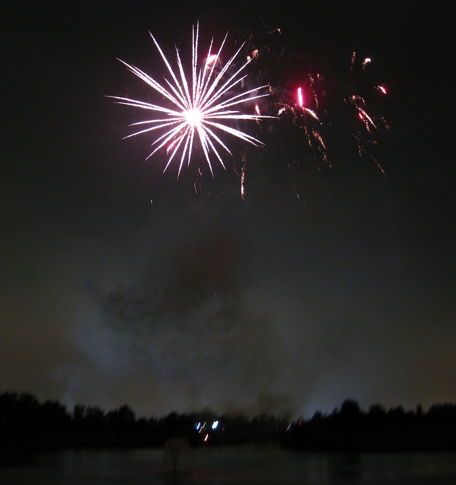 Post dinner fireworks show at ORCC