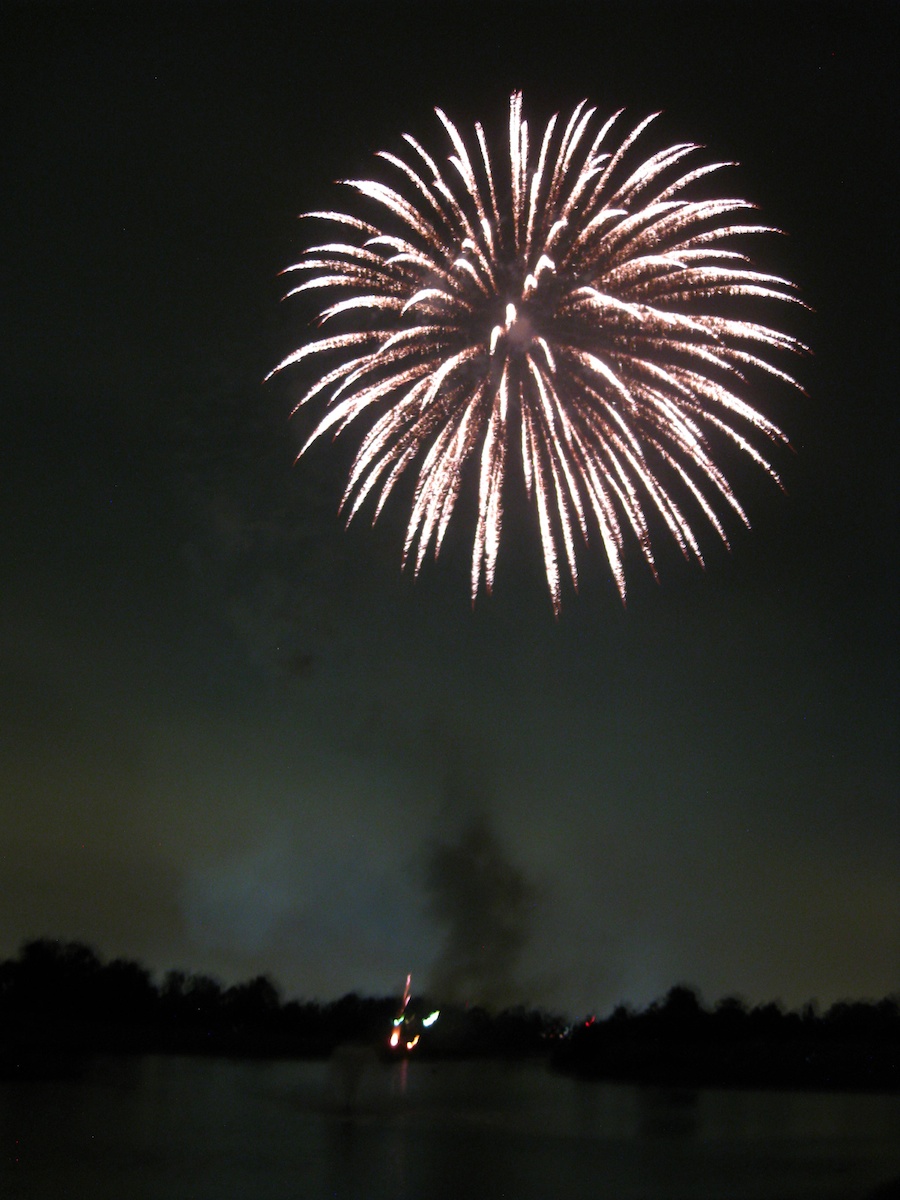 Post dinner fireworks show at ORCC