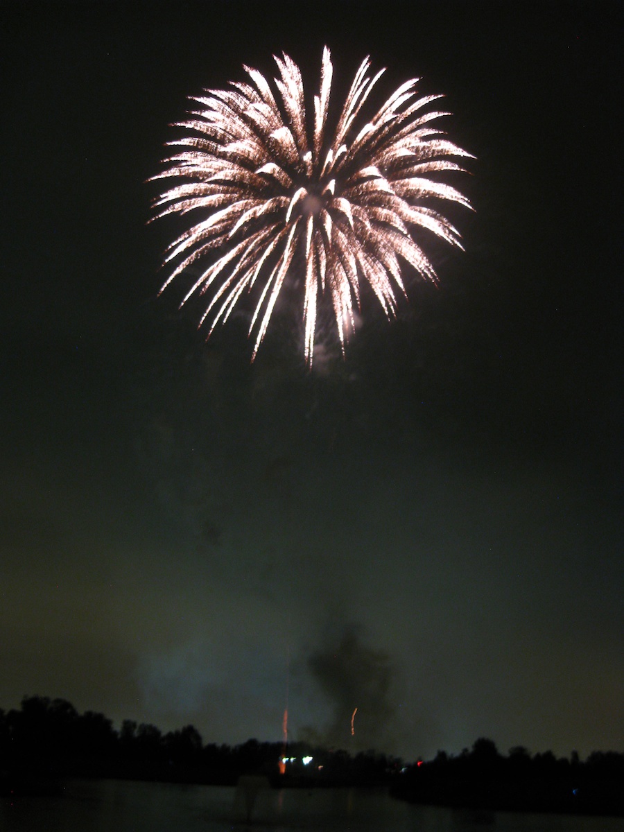 Post dinner fireworks show at ORCC