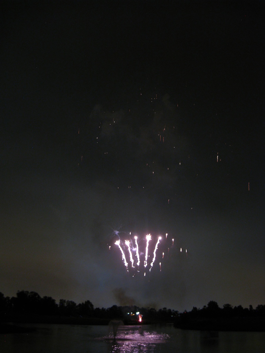 Post dinner fireworks show at ORCC