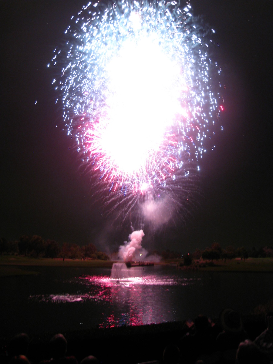 Post dinner fireworks show at ORCC