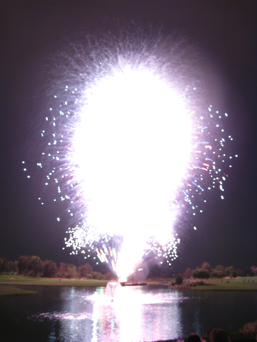 Post dinner fireworks show at ORCC