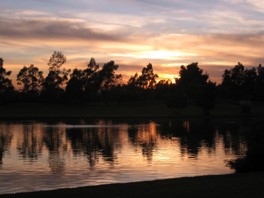 Golfing at ORCC in the wintertime after the time change