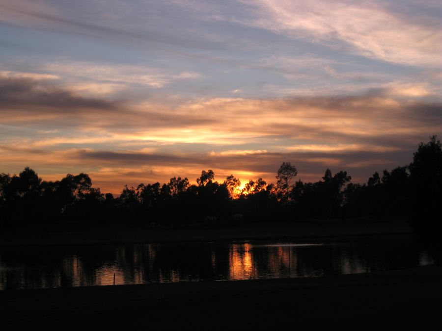 Golfing at ORCC in the wintertime after the time change