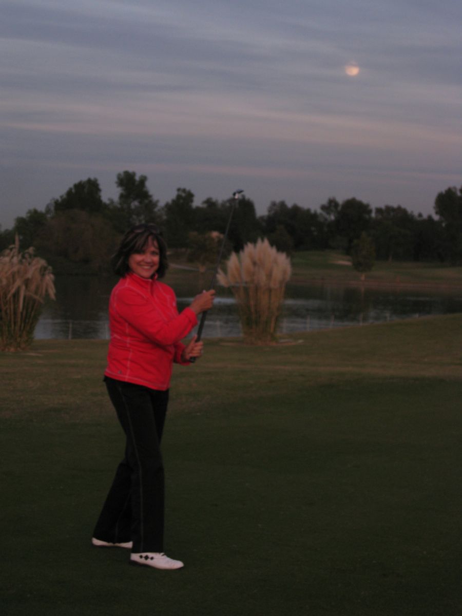 Golfing at ORCC in the wintertime after the time change