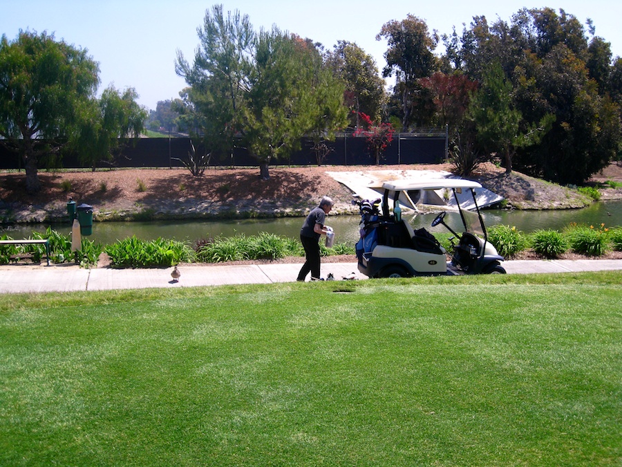 golf and birthdays at Old Ranch Country Club 4/20/2012