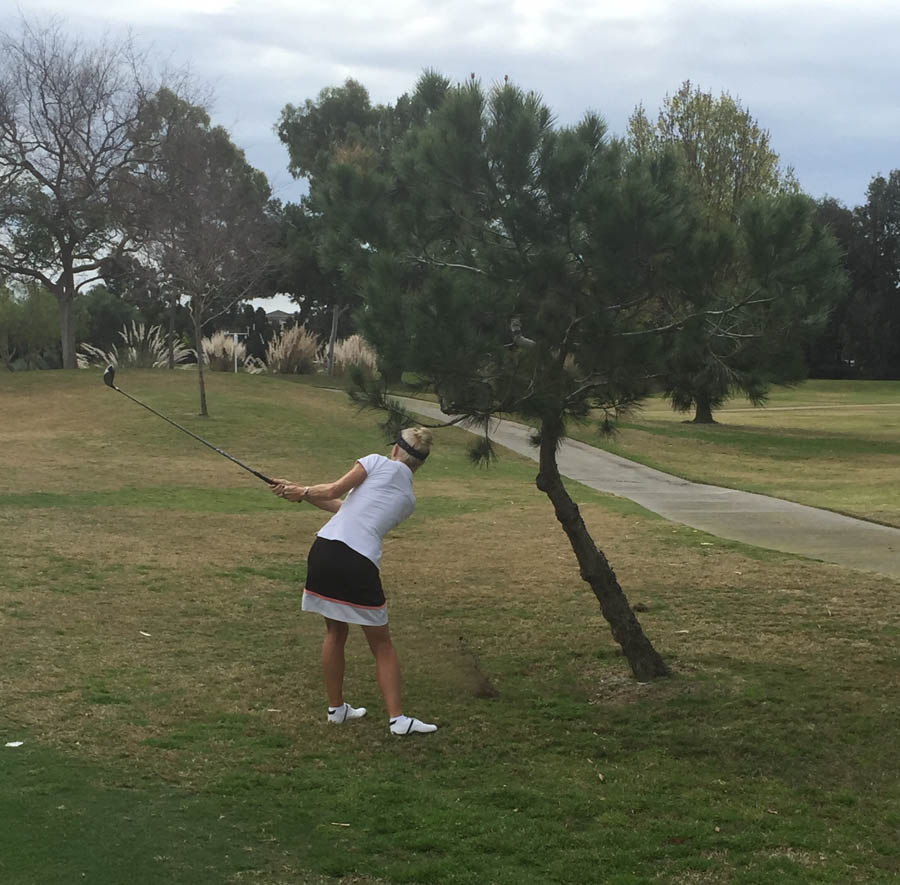 Playing golf 1/30/2015